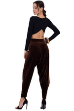 Load image into Gallery viewer, Velvet Harem Style Wrap Tango Pants