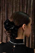Load image into Gallery viewer, Bejeweled Velvet Scrunchie