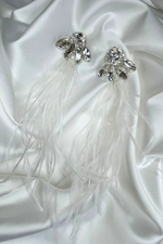 Load image into Gallery viewer, Seraphine White Tango Earrings