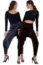 Load image into Gallery viewer, Velvet Harem Style Wrap Tango Pants