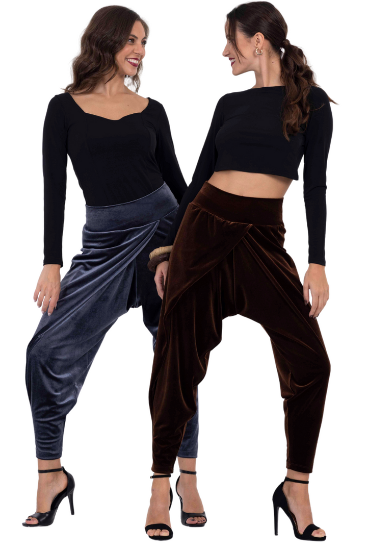Velvet Harem Style Wrap Tango Pants