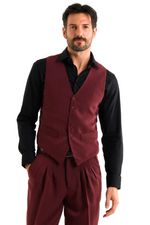 Load image into Gallery viewer, Burgundy Striped Men's Tango Vest