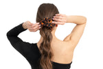 Load image into Gallery viewer, Bronze Orange Floral Scrunchie