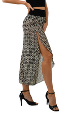 Load image into Gallery viewer, Monogram Print Asymmetric Cropped Tango Pants