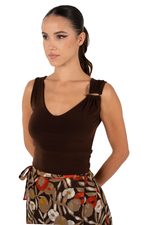 Load image into Gallery viewer, Crop Top With Decorative Detail