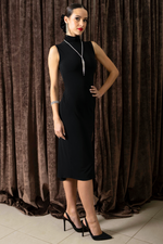 Load image into Gallery viewer, Jersey Tango Dress With Heart Cutout