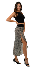 Load image into Gallery viewer, Monogram Print Asymmetric Cropped Tango Pants