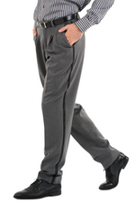 Load image into Gallery viewer, Grey Tango Pants With Three Pleats & Side Stripe