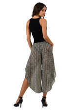 Load image into Gallery viewer, Monogram Print Asymmetric Cropped Tango Pants