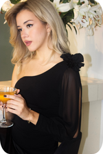 Load image into Gallery viewer, One-Sleeve Top with Slit Sleeve