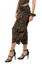 Load image into Gallery viewer, Abstract Vines Print Cropped Gathered Pants