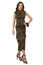 Load image into Gallery viewer, Abstract Vines Print Cropped Gathered Pants