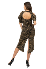 Load image into Gallery viewer, Abstract Vines Print Open Back Tango Dress