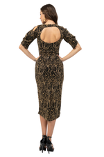 Load image into Gallery viewer, Abstract Vines Print Open Back Tango Dress