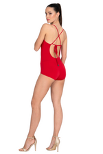 Load image into Gallery viewer, Adjustable Spaghetti Strap Bodysuit With Tie Back