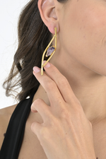 Load image into Gallery viewer, Amelie Amethyst Tango Earrings