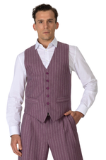 Load image into Gallery viewer, Amethyst Striped Men's Tango Vest