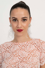 Load image into Gallery viewer, Seraphine White Tango Earrings