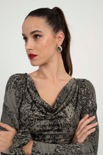 Load image into Gallery viewer, Ophelia Graphite Teardrop Tango Earrings