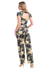 Load image into Gallery viewer, Asian Floral Print Satin Tango Pants
