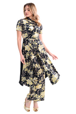 Load image into Gallery viewer, Asian Floral Print Long Top With Slits