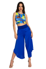 Load image into Gallery viewer, Asymmetric Cropped Satin Tango Pants