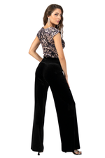 Load image into Gallery viewer, Baroque Print Crop Top With Cap Sleeves