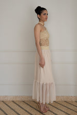 Load image into Gallery viewer, Beige Lace And Tulle Long Wedding Set

