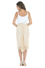 Load image into Gallery viewer, Beige Lace Fishtail Tango Skirt