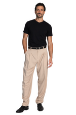 Load image into Gallery viewer, Beige Tango Pants With Four Pleats