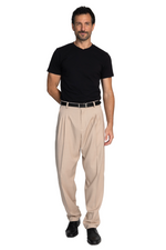 Load image into Gallery viewer, Beige Tango Pants With Four Pleats