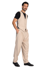 Load image into Gallery viewer, Beige Tango Pants With Four Pleats