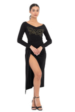 Load image into Gallery viewer, Wrap Tango Midi Skirt With High Slit