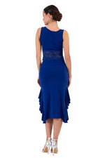 Load image into Gallery viewer, Bodycon Midi Dance Skirt With Side Ruffles

