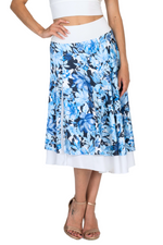 Load image into Gallery viewer, Botanic Breeze Two-layer Satin Dance Skirt