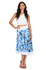 Load image into Gallery viewer, Botanic Breeze Two-layer Satin Dance Skirt