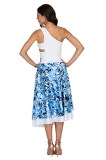 Load image into Gallery viewer, Botanic Breeze Two-layer Satin Dance Skirt