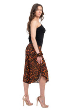 Load image into Gallery viewer, Bronze Orange Floral Scrunchie