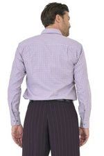 Load image into Gallery viewer, Burgundy Gingham Cotton Men's Shirt