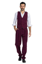 Load image into Gallery viewer, Burgundy Men's Tango Vest