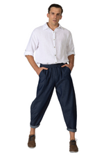 Load image into Gallery viewer, Casual Dark Denim Pants