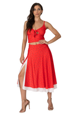 Load image into Gallery viewer, Confetti Crop Top With Adjustable Front Knot