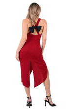 Load image into Gallery viewer, Crisscross Back Tango Dress With Decorative Bow