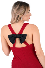 Load image into Gallery viewer, Crisscross Back Tango Dress With Decorative Bow