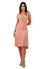 Load image into Gallery viewer, Crisscross Tango Dress with Lace & Back Draping