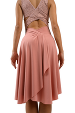 Load image into Gallery viewer, Crisscross Tango Dress with Lace & Back Draping