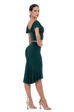 Load image into Gallery viewer, Crop Top With Ruffled Sleeves