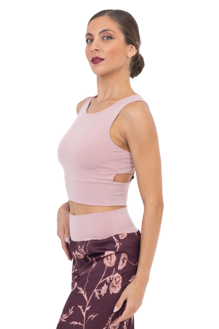 Crop Top With Side Cutouts