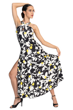 Load image into Gallery viewer, Daisy Print Crisscross Keyhole Tango Dress