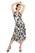 Load image into Gallery viewer, Daisy Print Halter Neck Tango Dress